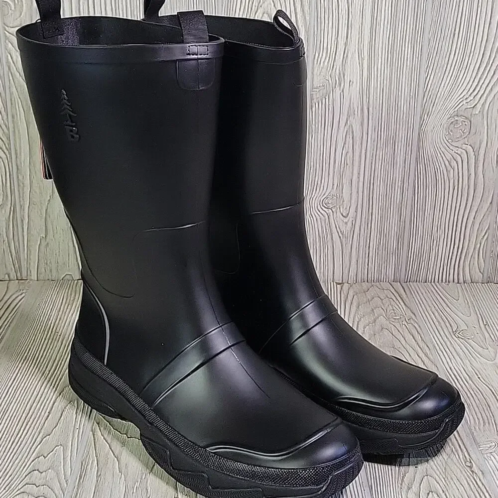 BASS Outdoor Breathable Black Field Rainboot Mens Size 12 NEW